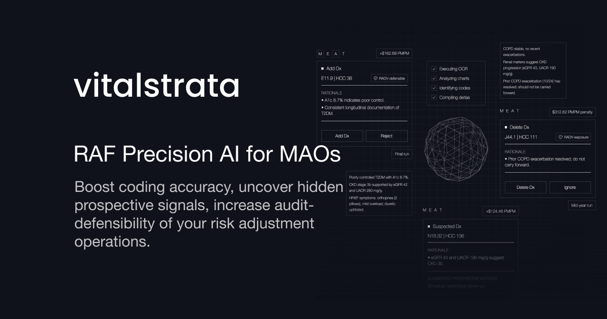 VitalStrata RAF Precision AI for MAOs logo